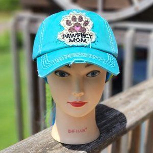 Ladies Turquoise BLING Hat NEW